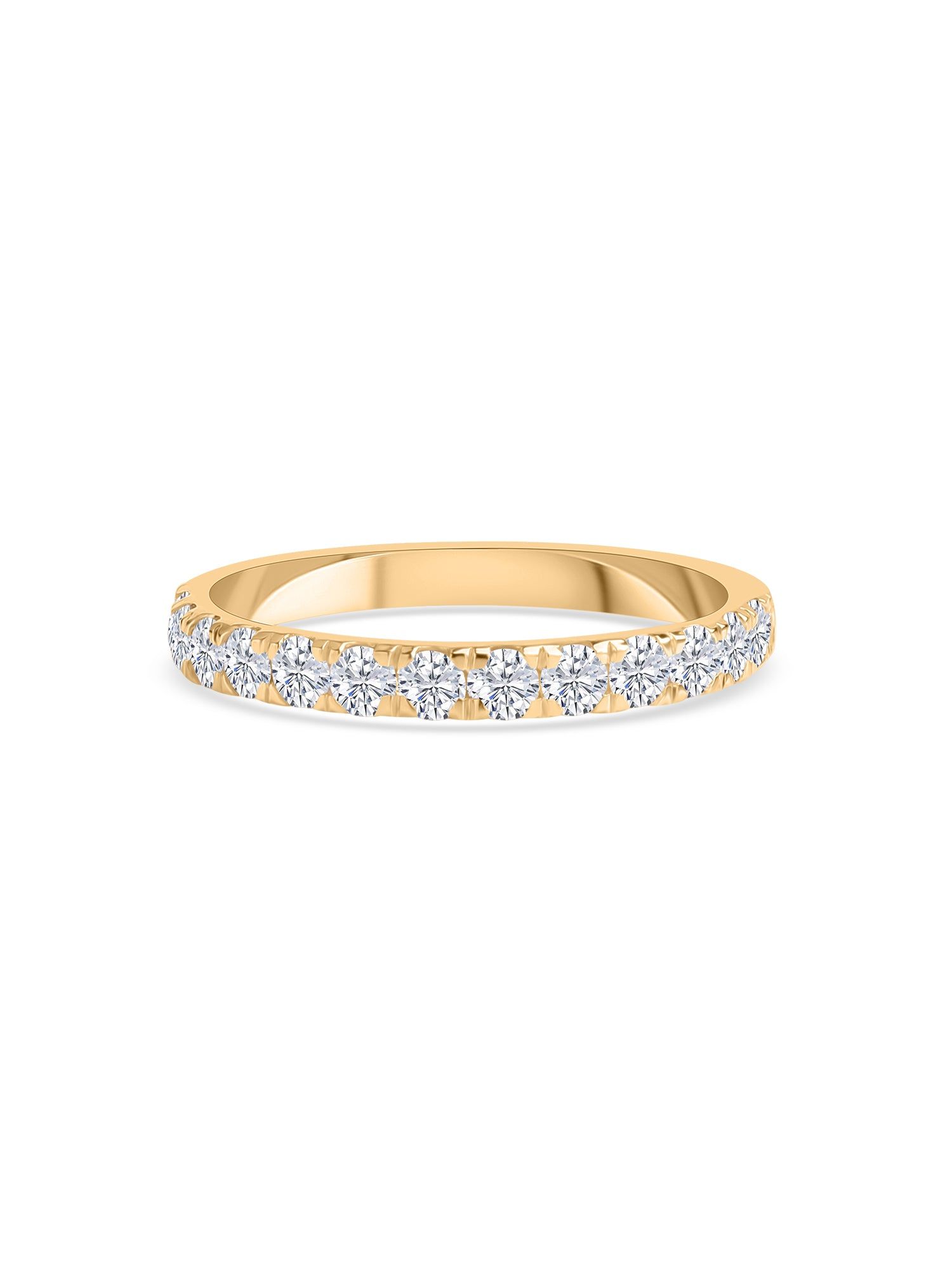 Lab Grown Shimmering Diamond Ring For Women-10 / 9K / Yellow Gold
