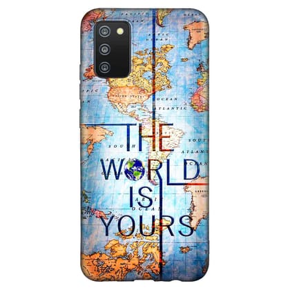 The World IS Yours Samsung F02S Premium Embossed Mobile cover