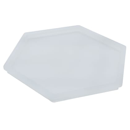 Brand Zero Resin Silicone Mould - 6 sided polygon coaster mould
