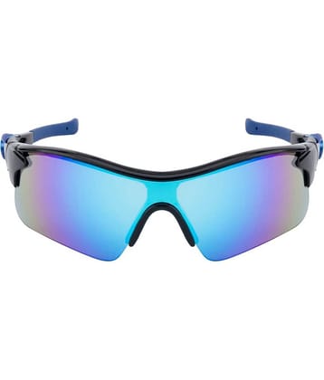 Fair-X Black Oval Sunglasses ( Pack of 1 )