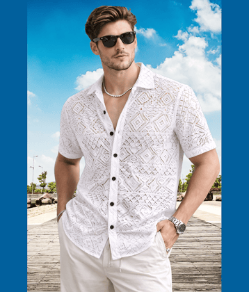 TarrenT HunT Cotton Blend Regular Fit Solids Half Sleeves Men's Casual Shirt - White ( Pack of 1 )