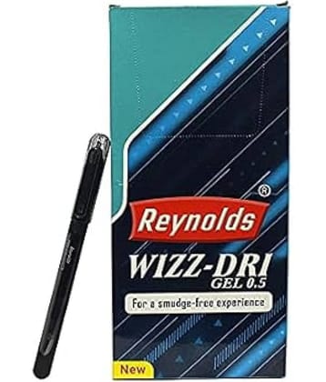 Reynolds Wizz Dri Gel 0.5 Mm - Black (Pack of 15)