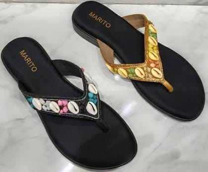 Stepedo Ladies Flat  Black