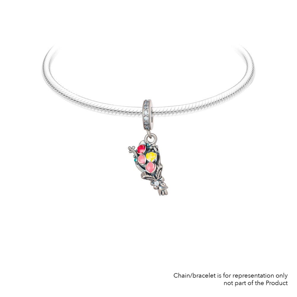Bouquet of Love| 925 Silver charms for Bracelets / Chain-Free / Silver / Modern