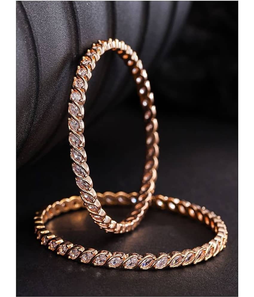 Priyaasi - Rose Gold Bangle Set (Pack of 1)