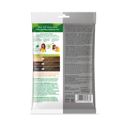 Nisha Creme Hair Color Light Brown 40g Pack of 6, Permanent Hair Color for Women Men, No Ammonia, 100% Grey Coverage