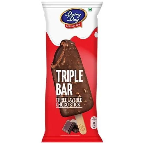 Dairy Day New Triple Bar Choco Stick, Rich & Creamy, 70 ml