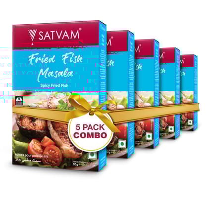 Satvam Fried Fish Masala (Pack of 5)|(5*50g)