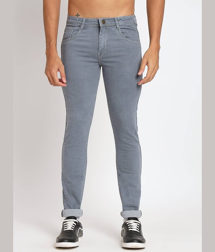 RAGZO Slim Fit Basic Men's Jeans - Grey ( Pack of 1 )