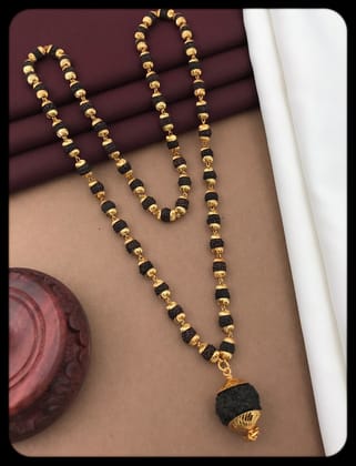 Quibble Gold Plated Rudraksha Mala