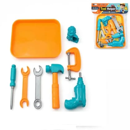 Kids Tool Set Pretend Play Toy for Boys Girls | Engineer Construction Kit with Drill Wrench Screwdriver Accessories | Role Play Learning Toy Gift for Kids 3+ Years
