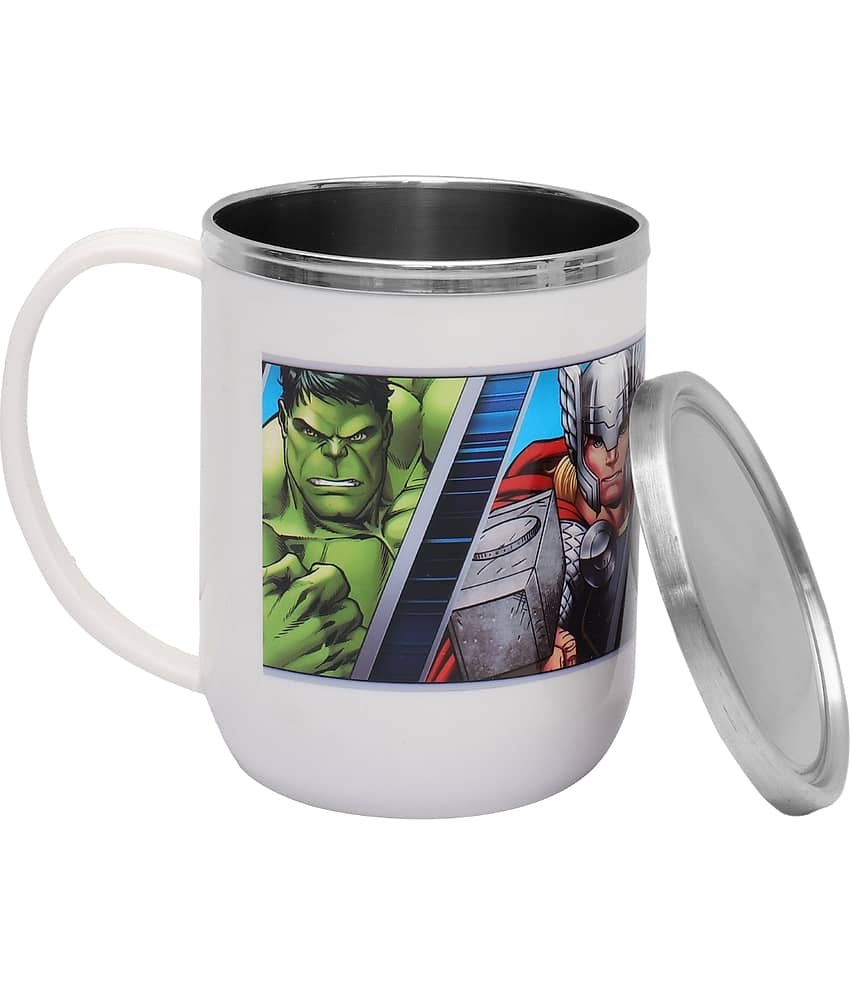 Jaypee Plus CUPSHUP Avengers Superhero Stainless Steel Milk Mug 400 mL ( Pack of 1 )