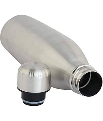 ATIPRIYA Silver Stainless Steel Water Bottle 500 mL ( Set of 1 )