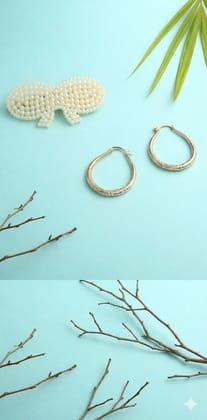 justpeachy Gold-Toned Contemporary Drop Earrings