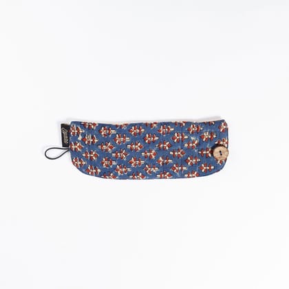 Ajrakh Block Printed Mug Warmer Indigo 8 x 3
