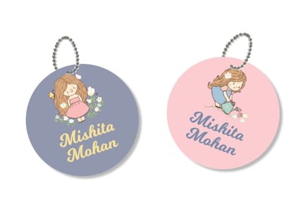 Bag Tags - Pretty Cute-2 / Square