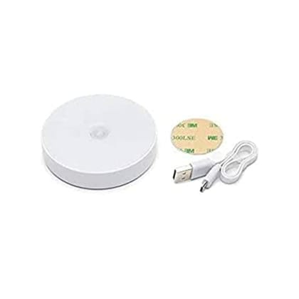 LA'FORTE Motion Sensor Rechargeable LED Light Wireless USB Charging Port for Night Pack of 2