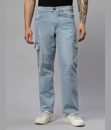 ARBIA FUNKI Regular Fit Distressed Men's Jeans - Light Blue ( Pack of 1 )