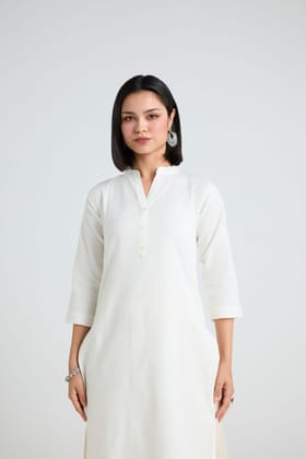 Nivritti Linen Long Kurta-XS