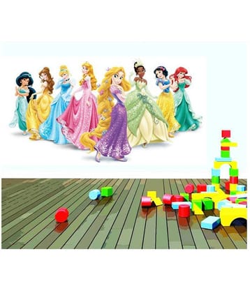 Wall Barbie Doll Cartoon Characters Sticker ( 50 x 90 cms )