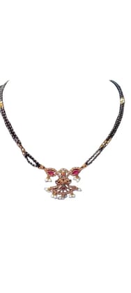 Stylish Black Lock Chain Necklace