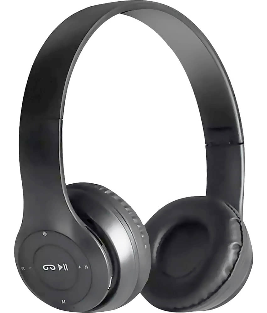 Retailstore Bluetooth Calling Over-the-ear Bluetooth Headset with Upto 5h Talktime Deep Bass - Black