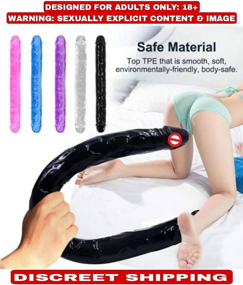 Jelly Double dong Double-Ended Panetration Dildo Strap On Dual Realistic Sex Toys For Lesbian