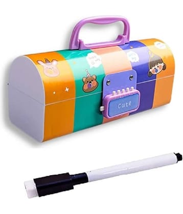 FEDIFU  Pencil Box – Suitcase Style Password Lock Pencil Case, Multi-Layer Pen & Pencil Box for Kids, Boys, Girls, Stationary