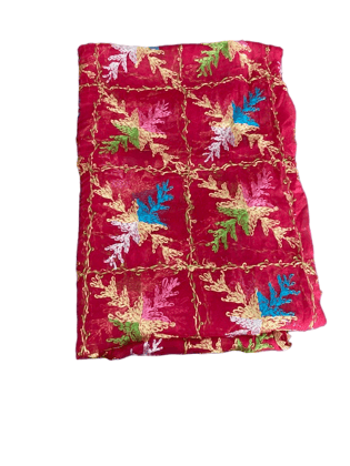 Multi Colour Pure Chionn Phulkari Dupatta