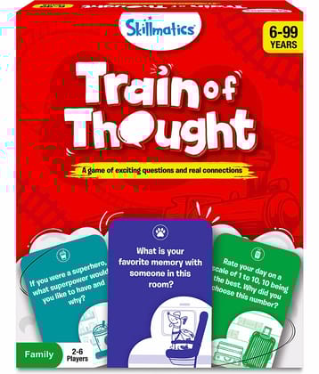 Skillmatics Card Game : Train of Thought | Gifts, Travel & Family Party Game for Ages 6 and Up