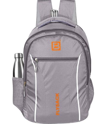 FLYSACK Silver PU Backpack ( 40 Ltrs )