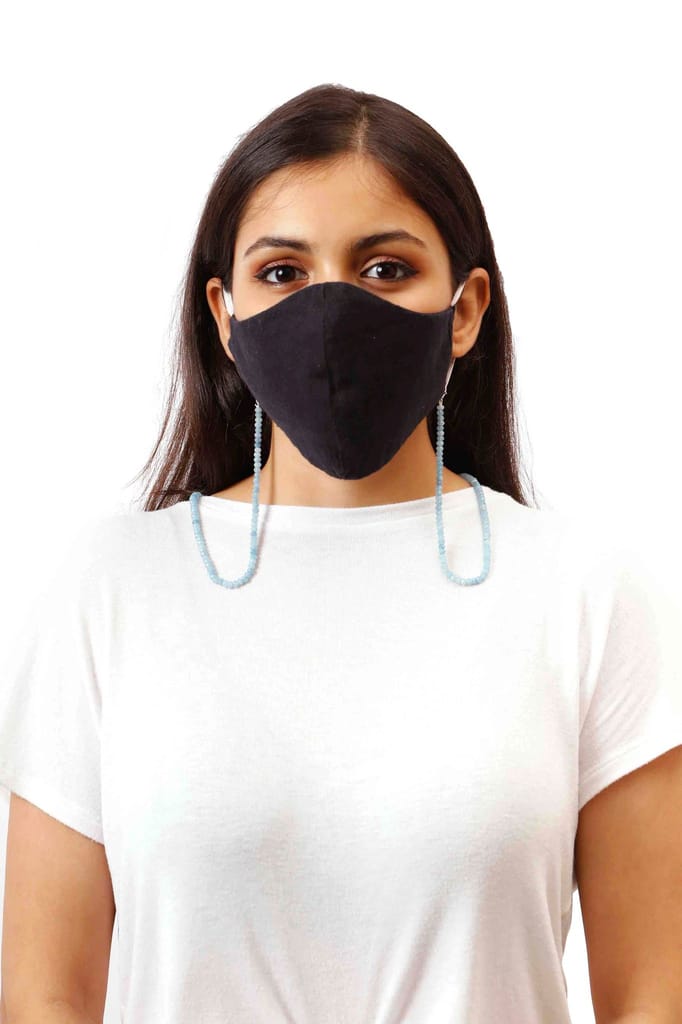 Semi Precious Beaded Mask Chain (Unisex)
