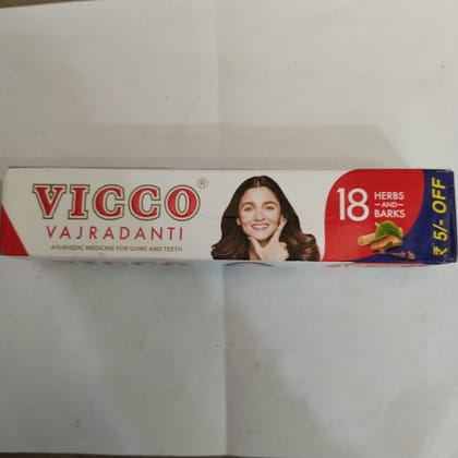 Vicco Vajradanti Ayurvedic medicine for gums and teeth 18 Herbs Barks 