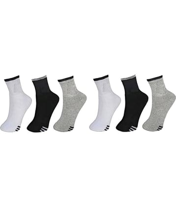 PENYAN - Cotton Men's Striped Multicolor Ankle Length Socks ( Pack of 6 )