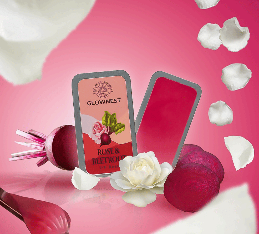 Glownest Rose & Beetroot Lip Balm (10g)