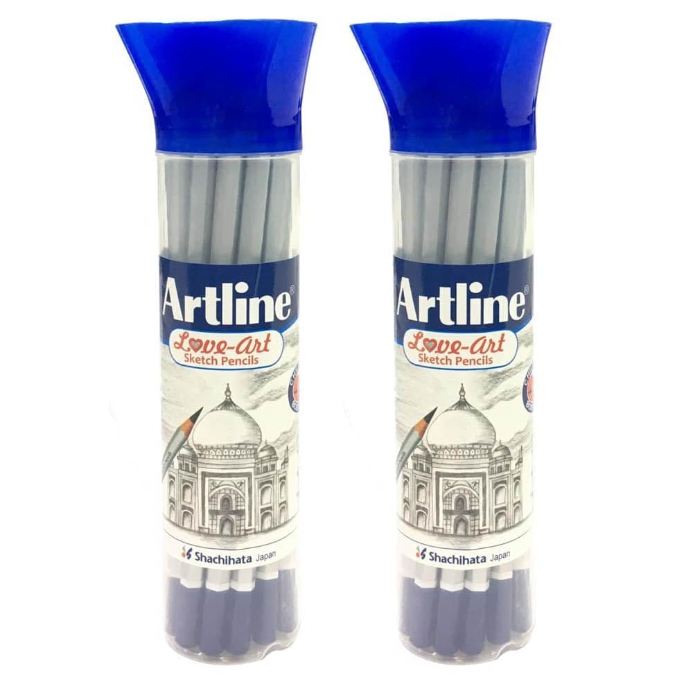 Artline Sketch Pencil Set Of 20 Jar (GRADE H X 2) | For Drawing, Sketching, Hatching, Shading | Ultra Dark and Super Smooth