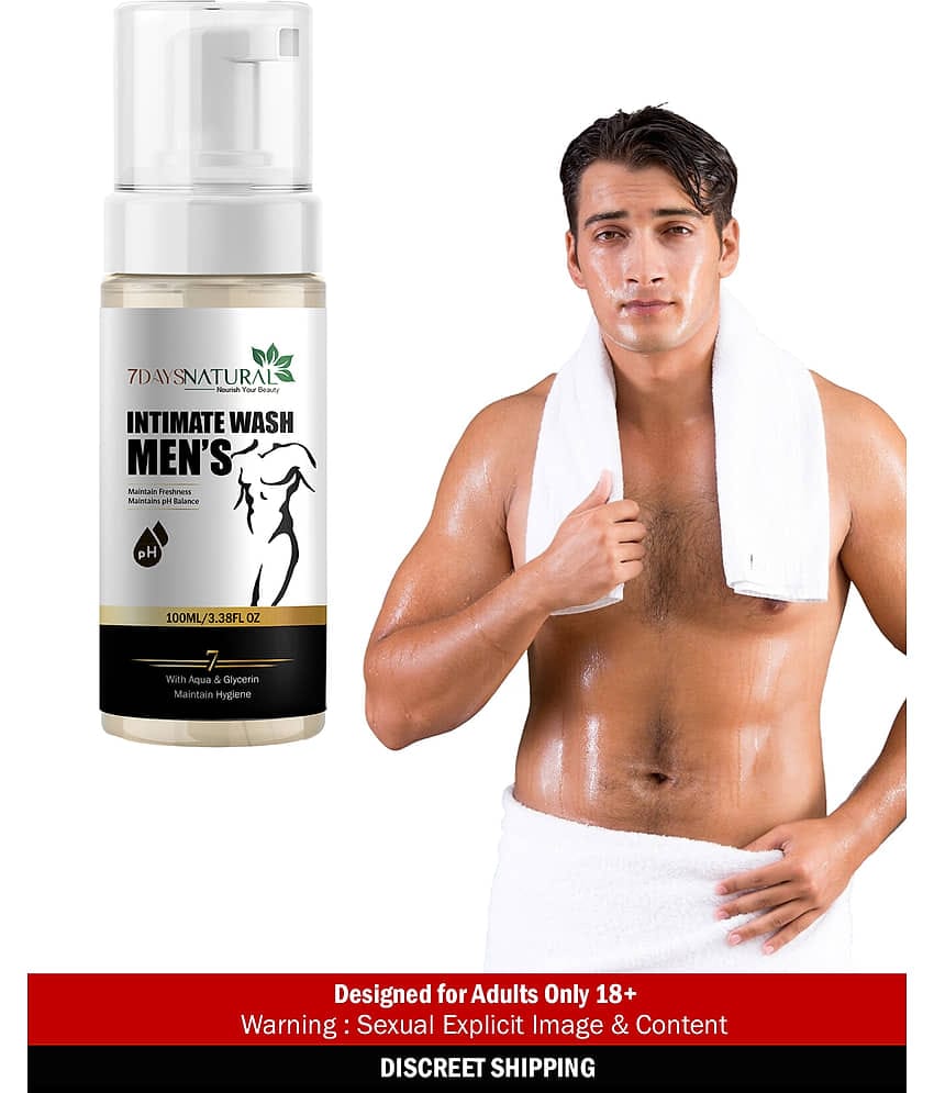 7 days Men's Intimate Wash 100 Pcs