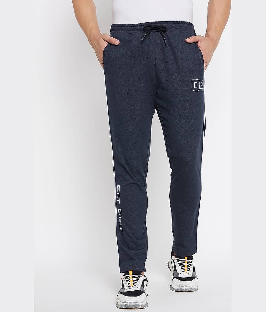 GET GOLF Navy Cotton Blend Men's Trackpants ( Pack of 1 )