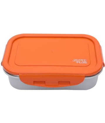 Jaypee - Orange Stainless Steel Lunch Box ( Pack of 1 )