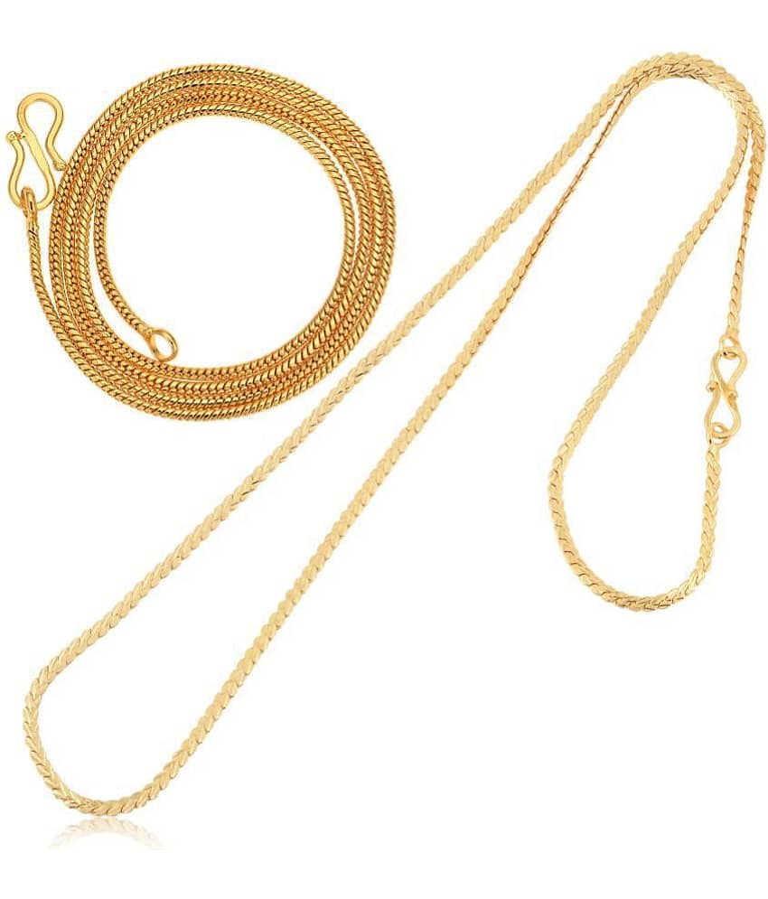 AanyaCentric Combo of 2 Gold Plated 28inches Long Fashion Chain