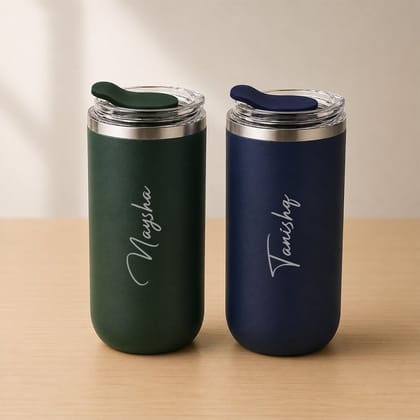 Personalized Gift Stainless Steel Tumbler Set of 2
