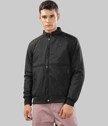 Dollar Synthetic Men's Quilted & Bomber Jacket - Black ( Pack of 1 )