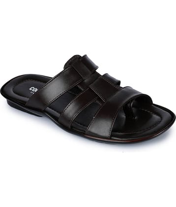 Liberty Brown Men's Leather Slipper