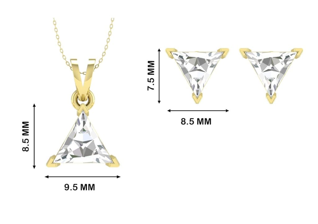 Timeless Triangle Solitaire Set
