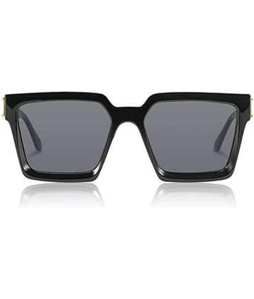 Kanny Devis - Black Rectangular Sunglasses ( Pack of 1 )