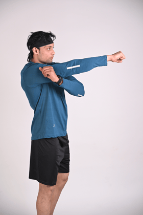 Men's Solid Full Sleeves T shirt - Teal-S