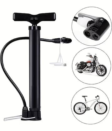 Shopeleven Cycle Pump, High-Pressure Deluxe, Strong Steel Air Pump for Bicycle, Car, Ball, Motorcycle | Inflatable Air Pump, Floor Air Pumps | Pack of 1