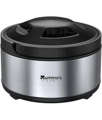 Mumma's Life Silver Steel Thermoware Casserole ( Set of 1 , 6710 mL )