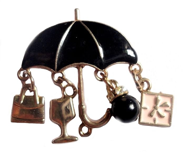 Voici France - Men's & Women's Lapel Pin Brooch Tie, Cap, Scarf, Jacket, T-Shirts Pin Many Options to Choose - Umbrella