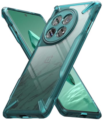 (Refurbished) Ringke OnePlus 12 5G Back Cover Case Fusion-X - Turquoise Green
